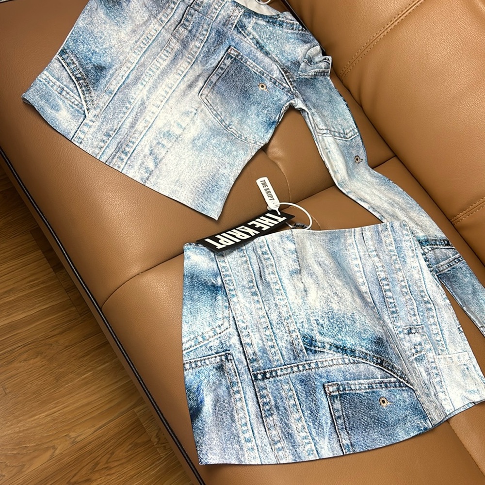 Dollskill The Kript Denim Print Set